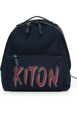 Kiton Leather and Cordura Rucksack