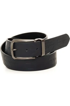 Emporio Armani Belts, male, , ONE SIZE, Reversible Leather Belt With Logo