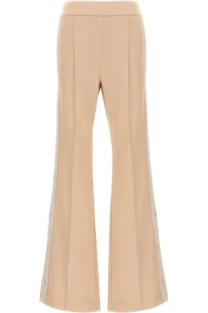 Fendi High Waisted Logo-Tape Flared Track Trousers