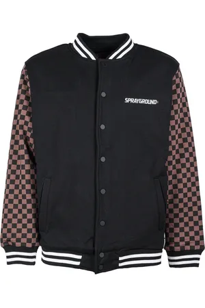 Sprayground Checkered Varsity Grey in Bomber Jacket