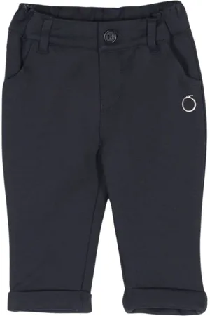 Trussardi Solid Color Chino Trousers with Logo