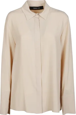 FEDERICA TOSI Shirts, female, , S, 0706 Burro Long Sleeve Shirt