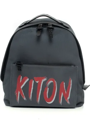 Kiton Leather and Cordura Rucksack