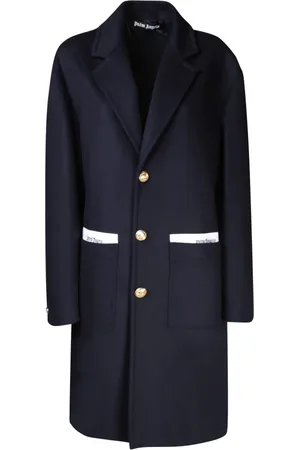 Palm Angels Wool-Blend Single Breasted Coat