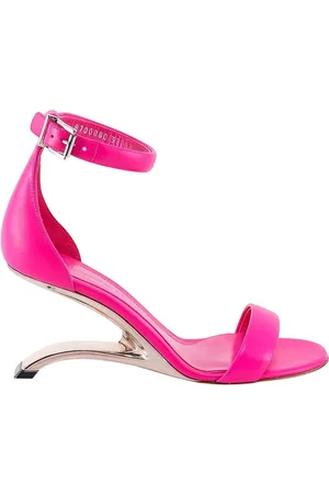 Women Crossover Strap Stiletto Heeled Sandals Fashion Pink Ankle Strap  Sandals Ankle Strap Sandals (Color : Pink, Size : EUR36) : :  Clothing, Shoes & Accessories