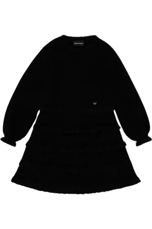 Emporio Armani Knitted Dress with Ruffled Skirt