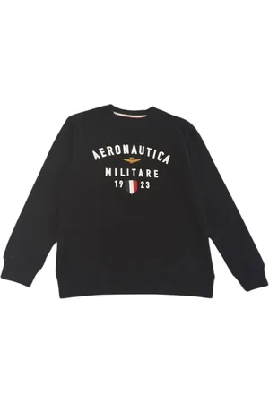 Aeronautica Militare Sweatshirts, male, , 14 Y, Long Sleeve Sweatshirt with Print and Embroidery