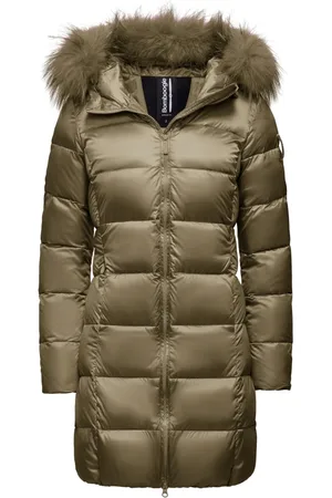 Bomboogie Down Coats, female, , 2XL, Bright Nylon Puffer Jacket with Fur Hood