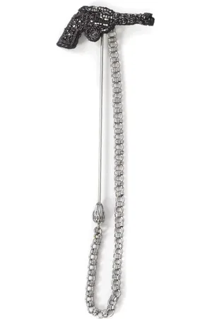 Dolce & Gabbana Sophisticated Jewel Gun Brooch