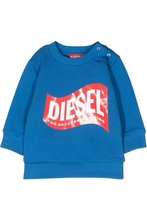 Diesel Sweatshirts, unisex, , 2 Y, Printed Crewneck Sweatshirt