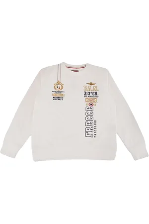 Aeronautica Militare Sweatshirts, male, , 8 Y, Printed Arrow Sweatshirt with Tricolor Embroidery
