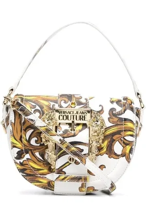 VERSACE Handbags, female, , ONE SIZE, White Gold Handbag