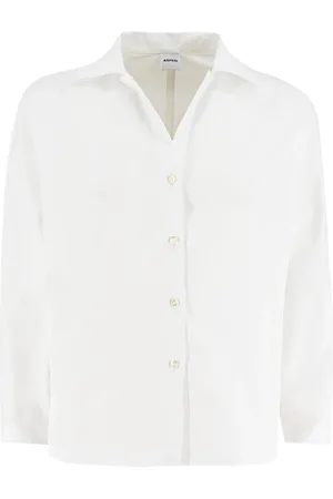 Aspesi Adjustable Hem Cotton Blouse