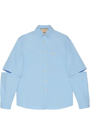 Gucci Shirts, female, , 3XL, Logo-Embroidered Short-Sleeve Shirt
