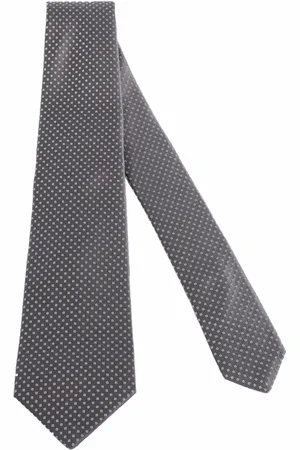 Kiton Silk Geometric Design Tie