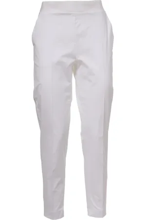 LE TRICOT PERUGIA Slim-fit Trousers, female, , XS, Cotton Trousers with Elastic Waist