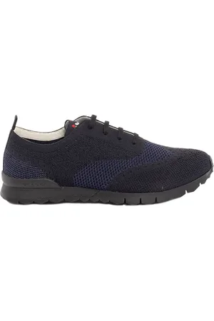 Kiton Sneakers, male, , 7 UK, Navy Knit Trainers