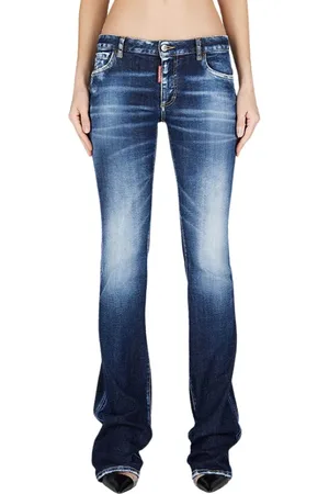 Dsquared2 Straight Jeans, female, , S, Flare Twiggy Dark Wash Jeans