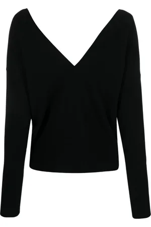 FEDERICA TOSI V-neck Knitwear, female, , 2XS, Deep V-neck Jumper