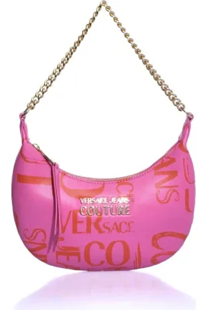 VERSACE Fuchsia Logo Couture Handbag for Women