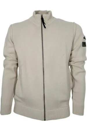 Aeronautica Militare Mens Full Zip Cardigan with Dedicated Patch