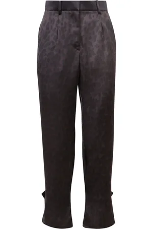 SACAI Leopard Print High Waist Trousers