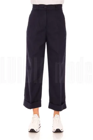 Aspesi Cropped Trousers, female, , 2XS, Women`s Long Trousers