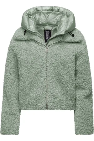 Bomboogie Winter Jackets, female, , L, Short Coat in Sherpa Fleece with Hood