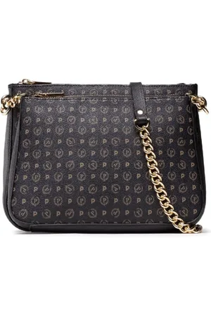 Pollini Cross Body Bags, female, , ONE SIZE, Heritage Print Double Pouch Shoulder Bag