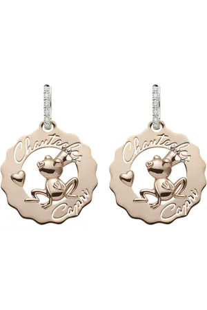 CHANTECLER Earrings, female, , ONE SIZE, Logo Earrings in Gold with Diamond