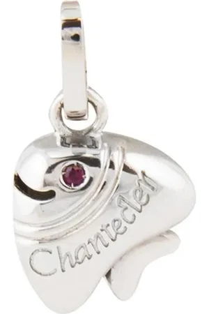 CHANTECLER Jewellery, female, , ONE SIZE, Silver Fish Pendant with Ruby