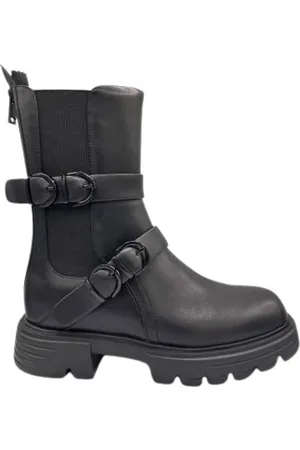 Jeannot Leather Beatles with Functional Zipper