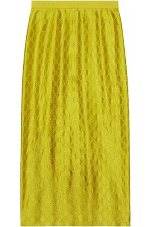Gucci GG Supreme silk skirt