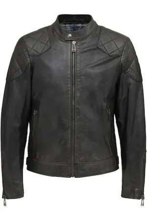Belstaff Leather Jackets, male, , S, Hand Waxed Leather Jacket