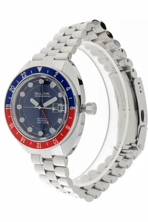 BULOVA Watches, female, , ONE SIZE, Oceanographer GMT Automatic Steel Watch