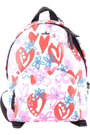 Hogan Backpacks, female, , ONE SIZE, Multicolored Animal Print Leather Backpack