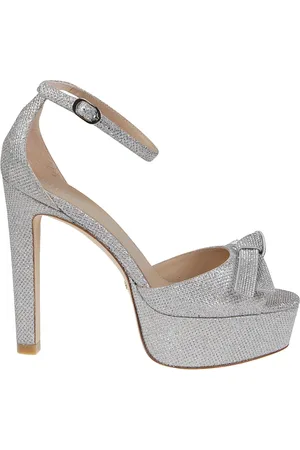 Stuart Weitzman High Heel Sandals, female, , 7 UK, Crystal DiscoPlatform Mega Bow Sandals