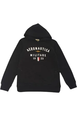 Aeronautica Militare Sweatshirts, male, , 14 Y, AM Hoodie with Print and Embroidery