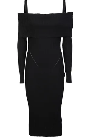 ANDREA ADAMO Midi Dresses, female, , M, Off-shoulder dress
