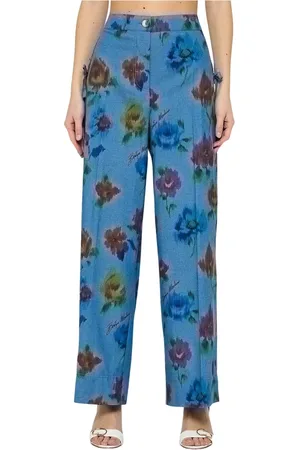 Moschino Wide Trousers, female, , L, Playful Wide-Legged Trousers