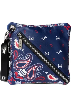Etro Clutches, male, , ONE SIZE, Paisley Print Logo Pouch Bag