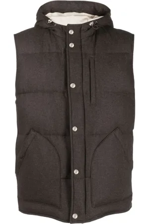 ELEVENTY Silk Cashmere Hooded Gilet