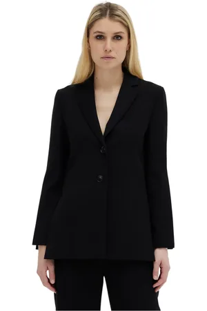 Moschino Elegant Long Blazer with High Side Slits