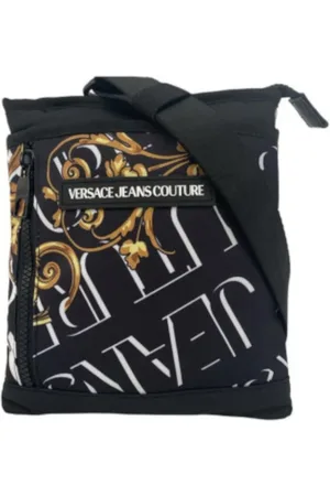 VERSACE Cross Body Bags, male, , ONE SIZE, Logo Couture Nylon Cross Body Bag
