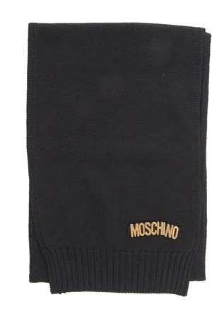 Moschino Winter Scarves, female, , ONE SIZE, Wool Scarf with Lettering Logo