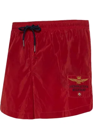 Aeronautica Militare Casual Shorts, male, , S, Air Force Bw176C color swimsuit with pockets