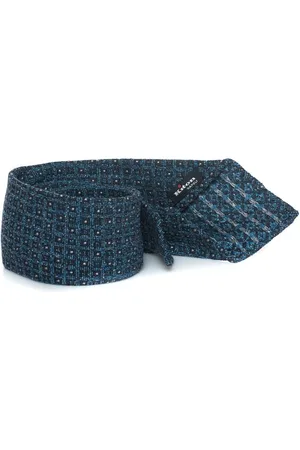 Kiton Ties, male, , ONE SIZE, Geometric Fantasy Handmade Tie