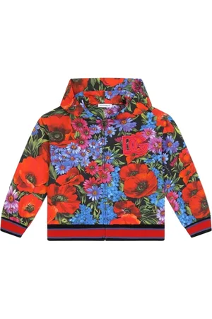 Dolce & Gabbana Floral Print Hooded Sweatshirt
