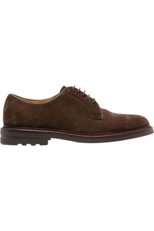 Brunello Cucinelli Luxury Suede Derby Shoes
