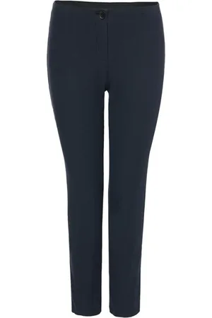 Marc Cain Midnight Slim-Fit Cropped Trousers